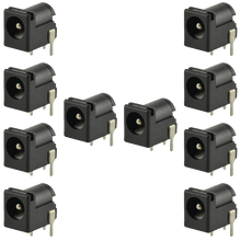 Load image into Gallery viewer, 10 Pack 6.5mm Outer Diameter, 2mm Inner Diameter DC Power Connector with PC Leads