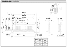 Load image into Gallery viewer, DFRobot Basic 16x2 Character LCD Display - White on Blue 5V (FIT0127)