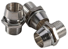 Load image into Gallery viewer, 50 Pack Panel Mount 5mm LED Holder, Bezel Holder for Mount Panel Display Socket Base, Silver Color, Thread Mount Hole Size 8mm