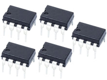 Load image into Gallery viewer, 5 Pack TL072 Low Noise FET Input Operational Amplifier, Linear IC, 30-V, 3-MHz, High Slew Rate (13-V/µs)
