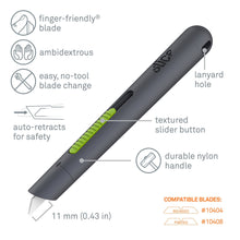 Load image into Gallery viewer, Slice Pen Cutter, Auto-Retractable Ceramic Blade, Safety Knife, Stays Sharp up to 11x Longer Than Steel Blades (10512)