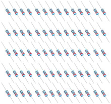 Load image into Gallery viewer, 360K Ohm Carbon Film Resistors, 1/2W (0.5W), ±5% Tolerance, 250V Max – Pack of 200
