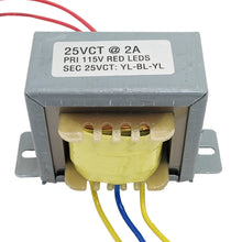 Load image into Gallery viewer, 25VCT @ 2A Power Transformer with Wire Leads and Foot Mount