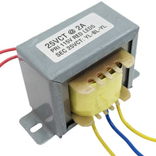 Load image into Gallery viewer, 25VCT @ 2A Power Transformer with Wire Leads and Foot Mount