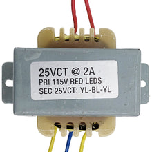 Load image into Gallery viewer, 25VCT @ 2A Power Transformer with Wire Leads and Foot Mount