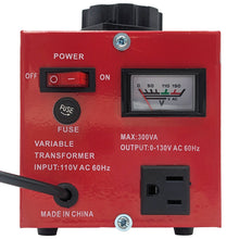 Load image into Gallery viewer, 3 Amp Variable Transformer, 300 VAC Max, 0-130V Output