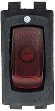 Load image into Gallery viewer, Lighted Rocker Switch, Panel Mount, 10A 250VAC / 15A 125VAC, Fits 1.125" x 0.66" Cutout