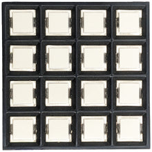 Load image into Gallery viewer, 16 Button (4 x 4 Matrix) Keypad Switch with Blank White Keys, Tactile Feedback, Common Bus Output, Non-Illuminated, 0.01A @ 24VDC (83BC1-001)