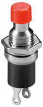 Load image into Gallery viewer, Normally Open Momentary Switch with Round Red Button, 2-Pin Solder Lug Termination