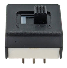Load image into Gallery viewer, DPDT Mini Slide Switch with PC Leads on 0.1" Center and 0.2" Row - Ideal for Breadboards