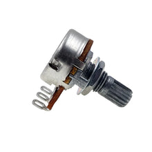Load image into Gallery viewer, 10 Pack 10K, 1/8W Panel Mount Rotary Potentiometer , 16mm 3-Pin Metal Shaft