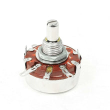 Load image into Gallery viewer, 10 Pack 10K Ohm 2W Single Turn Potentiometer, Panel Mount, Round Slotted Shaft, Solder Lug Termination