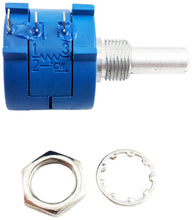 Load image into Gallery viewer, 500Ω 2W Multiturn Potentiometer, 10 Turns, Slotted Shaft, Panel Mount