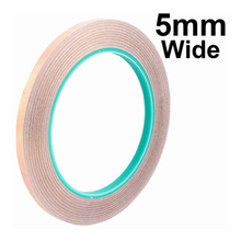 Load image into Gallery viewer, 50 Feet 3/16" (5mm) Wide Copper Foil Tape with Adhesive Backing, EMI Shielding