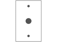 Load image into Gallery viewer, Mulberry 1-Gang 5/8" ID Round Telephone Opening Wallplate, Stainless Steel (97201)