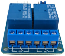 Load image into Gallery viewer, 3 Pack of 2 Channel 5V Relay Module With Low Level Trigger, Can Be Controlled By Arduino, 8051, AVR, PIC, DSP, ARM, ARM, MSP430, TTL logic