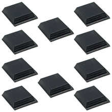 Load image into Gallery viewer, 3M 10 Pack 0.50-inch Tapered Square Bumpon Bumpers, 0.12-inch Height (Black)