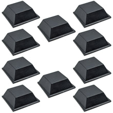 Load image into Gallery viewer, 3M 10 Pack 0.81-inch Tapered Square Bumpon Bumpers, 0.30-inch Height (Black)