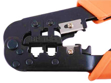 Load image into Gallery viewer, Ratcheting Crimping Tool for Modular Plugs RJ11-12 (6P 6C) and RJ45 (8P 8C)