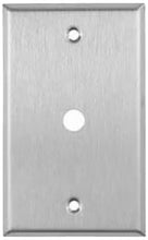 Load image into Gallery viewer, Mulberry 1-Gang 5/8" ID Round Telephone Opening Wallplate, Stainless Steel (97201)