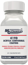 Load image into Gallery viewer, MG Chemicals Premium Acrylic Conformal Coating, 55 mL Bottle, IPC 830, UL 94V-0 (419D-55ML)