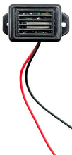 Load image into Gallery viewer, Piezo Buzzer 3–9V DC, 85 dB, Built-In Drive Circuit, Red & Black Wire Leads – 7 mA, Approx 1.1 x 0.7 in