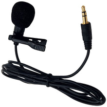 Load image into Gallery viewer, Mini Clip-on Microphone with 3.5mm Plug, 4½-foot Cable - Wearable on Shirt, Tie, or Pocket