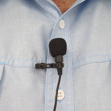 Load image into Gallery viewer, Mini Clip-on Microphone with 3.5mm Plug, 4½-foot Cable - Wearable on Shirt, Tie, or Pocket