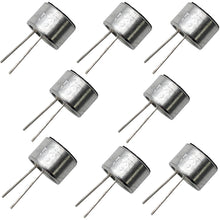 Load image into Gallery viewer, 8 Pack 9.7mm Diameter Electret Condenser Microphone FET, 2 to 10V DC, 1K Ohm Impedance, 50 to 8 KHz Frequency