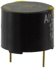Load image into Gallery viewer, 12V 85dB Magnetic Buzzer with Through Hole PC Pins, 0.47" Diameter, 0.38" Height (AI-1223-TWT-12V-3-R)