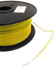 Load image into Gallery viewer, 1,000 Feet Yellow 24 Gauge Solid Hook-Up Wire, Tinned Copper, PVC Insulation, UL 1007/1569, RoHS Compliant