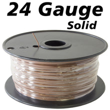 Load image into Gallery viewer, 1,000 Feet Brown 24 Gauge Solid Hook-Up Wire, Tinned Copper, PVC Insulation, UL 1007/1569, RoHS Compliant