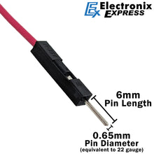 Load image into Gallery viewer, 20 Piece 4-inch Male to Male Jumper Wires for Solderless Breadboard, 22 Gauge, Includes 5 Different Colors