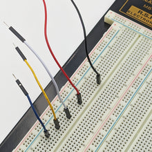 Load image into Gallery viewer, 30 Piece Set of Male to Male Breadboard Jumper Wire, Lengths of 3" to 7", Assorted Colors