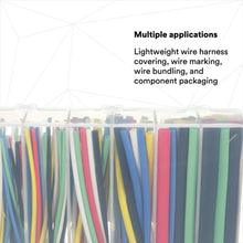 Load image into Gallery viewer, 3M Heat Shrink Tubing Color Assortment Kit, 3/32" to 1/2" Single Wall (Thin) Polyolefin (FP-301)