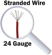 Load image into Gallery viewer, 24 Gauge Hook-Up Wire Kit, Stranded Tinned Copper Wire, Six 25 Foot Spools with Metal Spool Holder