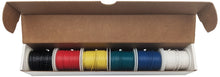 Load image into Gallery viewer, Stranded 24 Gauge Hook Up Wire Kit - Includes 6 Different Color 100 Foot Spools, Tinned Copper, PVC Insulated