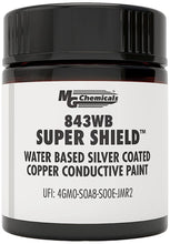 Load image into Gallery viewer, MG Chemicals 843WB Super Shield Water Based Silver Coated Copper Print, Light Metallic Brown, 12 mL Glass Jar (843WB-15ML)