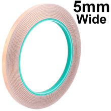 Load image into Gallery viewer, 15 Meters of 5mm Wide Copper Foil Tape with Adhesive for EMI Shielding, Electrical Repairs, Engineering Projects, Arts & Crafts, or Stained Glass