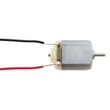 Load image into Gallery viewer, 6V DC Motor with Wire Leads, 9,000 RPM, ⌀2mm Shaft (0.98" x 0.79" x 0.59" Body)