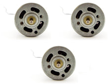 Load image into Gallery viewer, 3 Pack High Torque 9V DC Motor with Wire Leads Attached (1.48" Length x 1.08" Diameter)