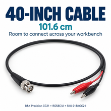 Load image into Gallery viewer, BK Precision BNC Breakout-to-Alligator Clips BKCC21