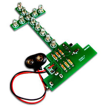 Load image into Gallery viewer, Colorful Flashing LED Cross Soldering Practice Kit (Beginner Skill Level)