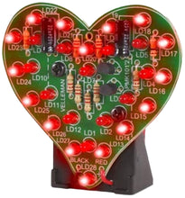Load image into Gallery viewer, Velleman Flashing LED Sweetheart Soldering Practice Kit (MK101)