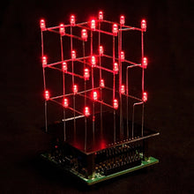 Load image into Gallery viewer, Velleman USB Programmable 3x3x3 Red LED Cube Soldering Kit (MK193)