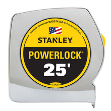 Load image into Gallery viewer, Stanley 25 Foot PowerLock® Tape Measure, 1" Width (33-425)
