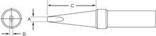 Load image into Gallery viewer, Weller ETA Soldering Tip, 1/16" for EC1201A / EC1204A / PES50 / PES51 / WCC101