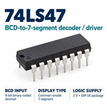 Load image into Gallery viewer, IC Logic - BCD-to-7-Seg. Decoder Driver (15v Out) - 10 Pack