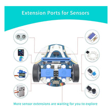 Load image into Gallery viewer, ELECFREAKS microbit Mini Cutebot Kit Compatible with BBC Micro:bit V2 and V1, DIY Programmable Robot Car Kit, STEM Educational Project, Graphical Makecode Coding Car(Without Micro:bit and AAA Battery) - Pack of 10