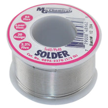 Load image into Gallery viewer, MG Chemicals 60/40 Rosin Core Leaded Solder, 0.04" Diameter (18 AWG), 1/2 lb Spool (4896-227G)